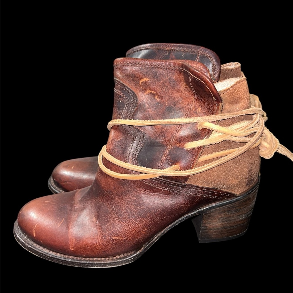 FreeBird Distressed Leather Casey Booties